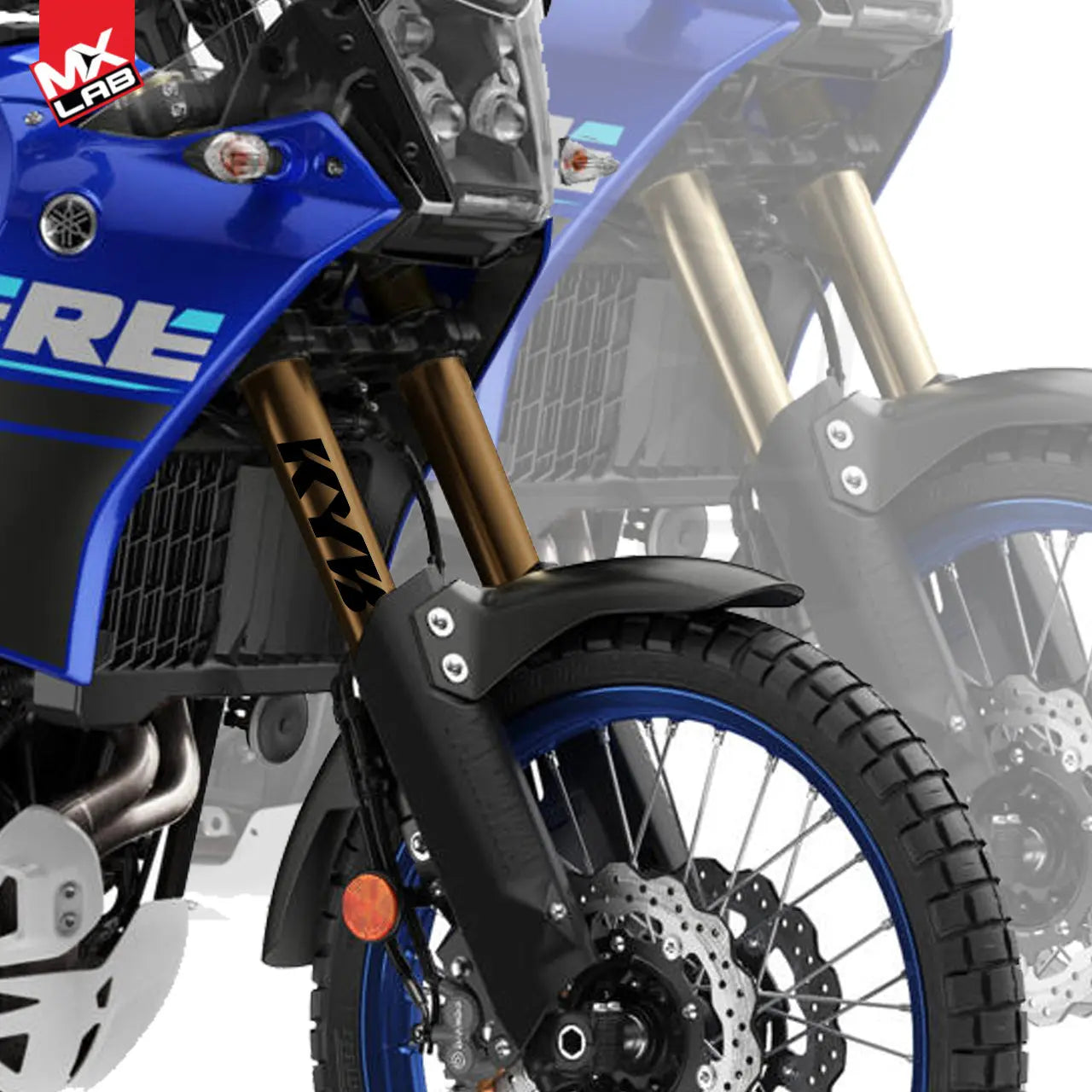 Kit déco fourche KYB - 43mm T7 (Ténéré 700) style Usine Kayaba