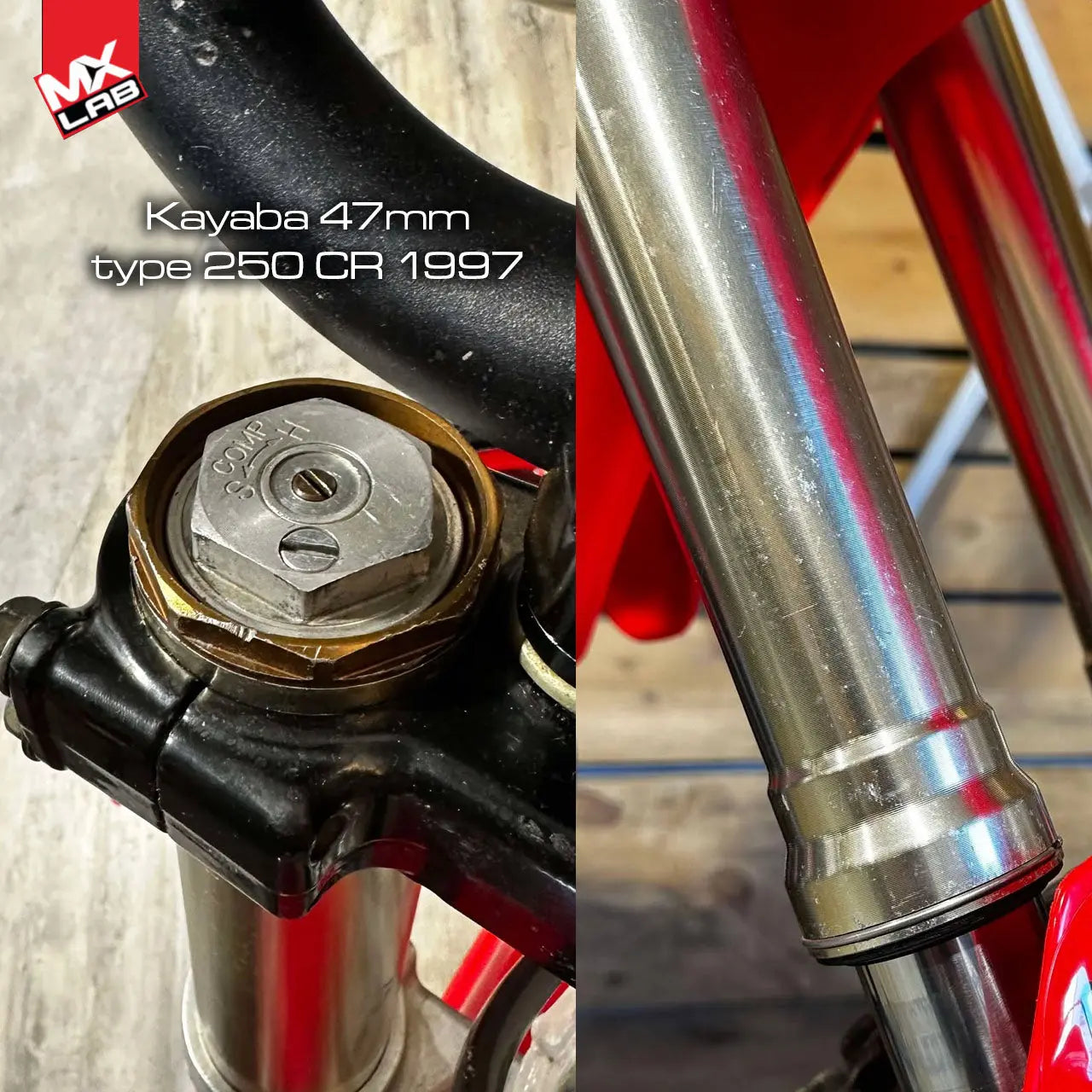 Kit déco fourche KYB - 47mm style Usine Kayaba