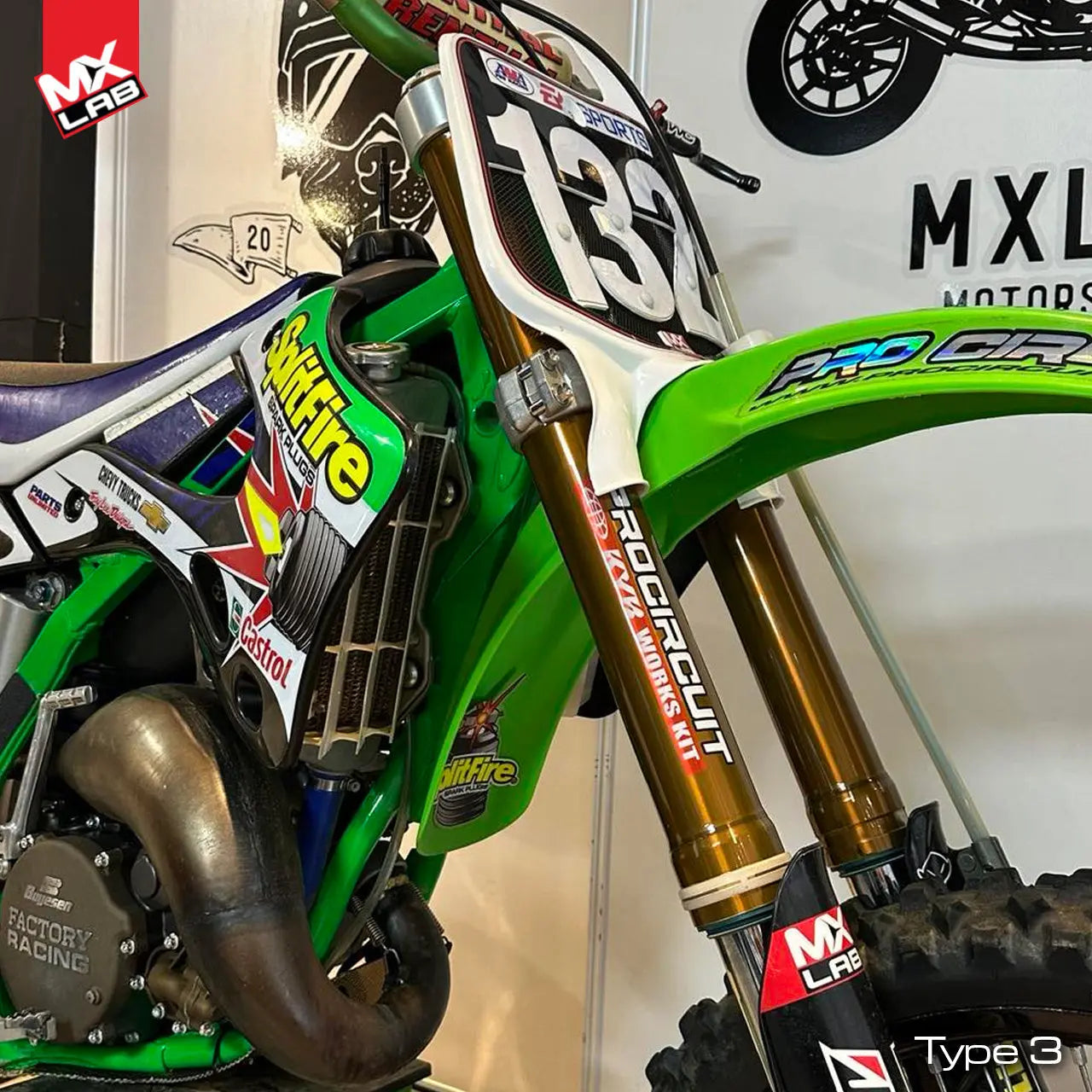 Kit déco fourche KYB - 48mm style Usine Kayaba