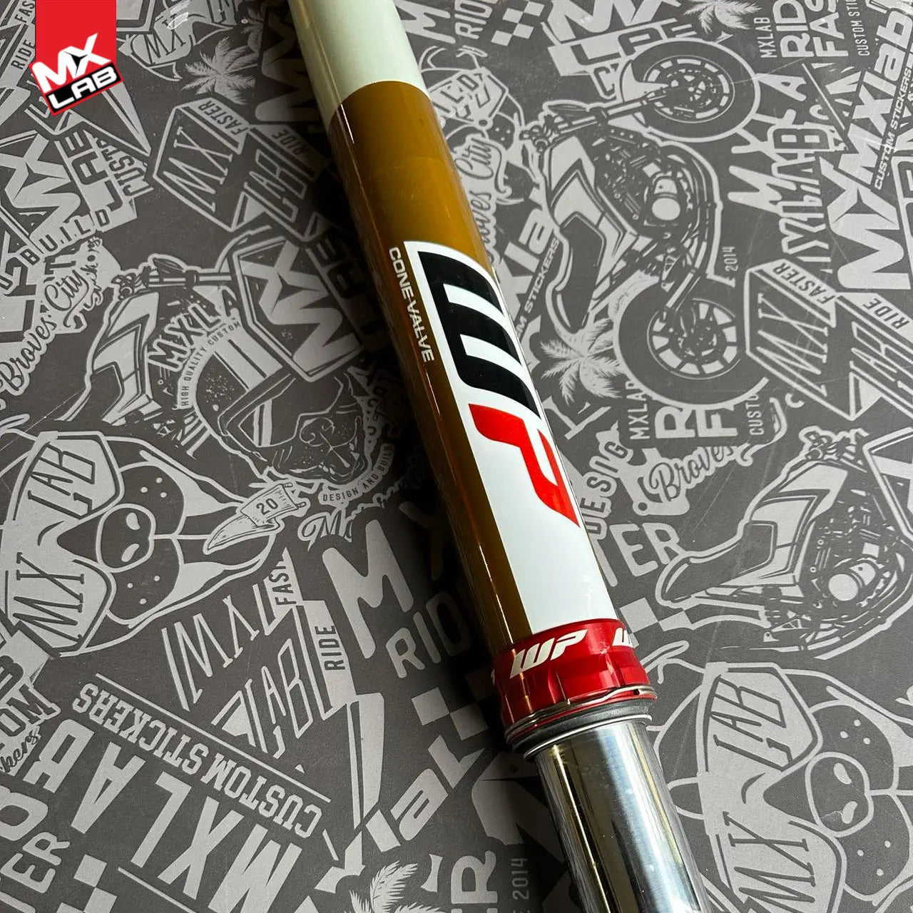 Kit déco fourche WP CONE VALVE - 48mm style Usine WP