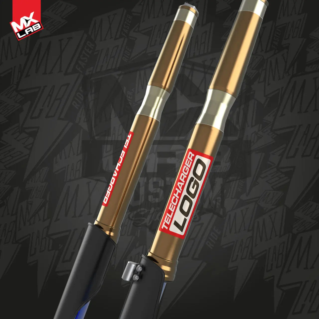 Logo fourche personnalisé MXlab