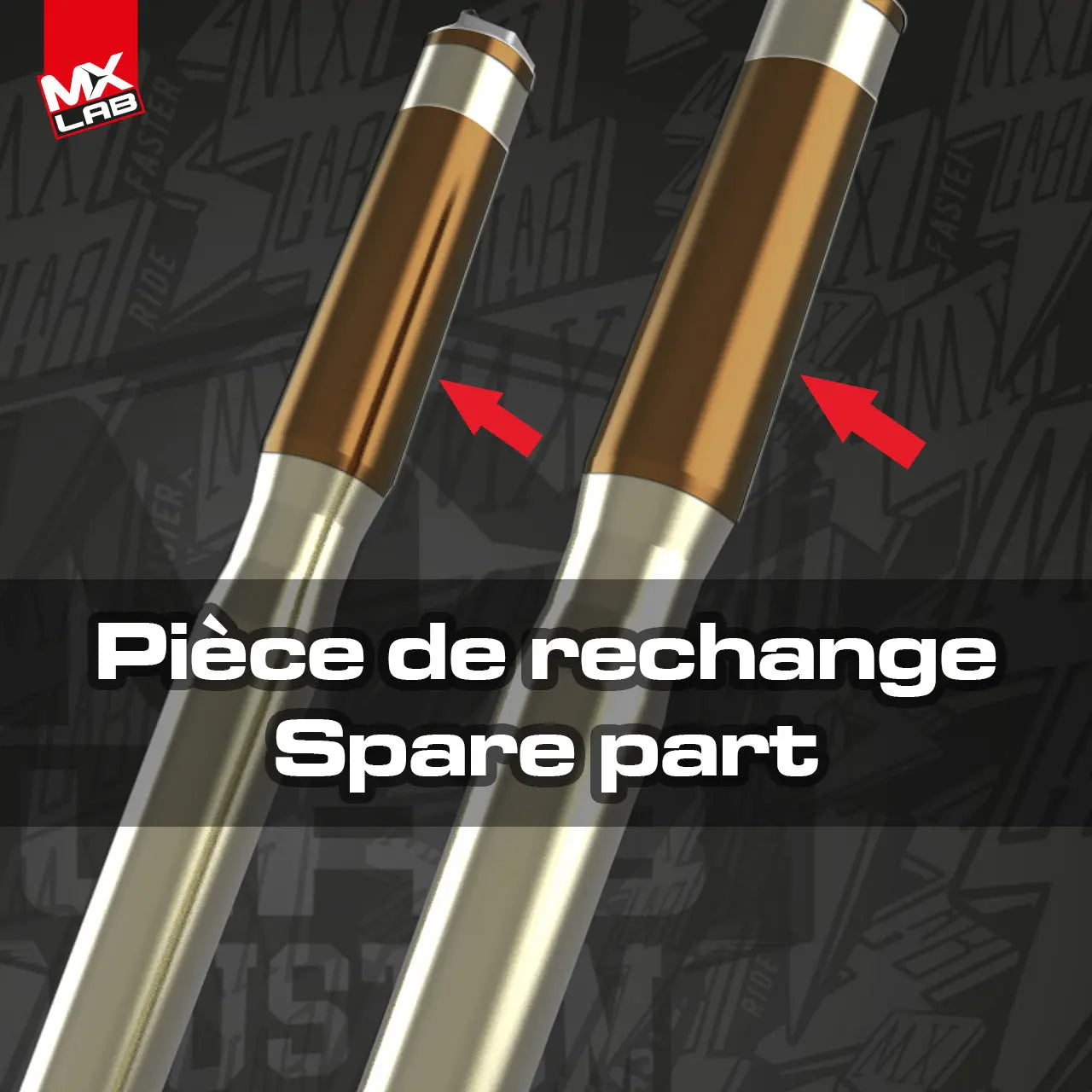 Pièce de rechange entre les tés de fourche - style Usine Showa Kayaba WP