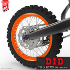 D.I.D 19 inch 36 spokes full rear rim graphic kit