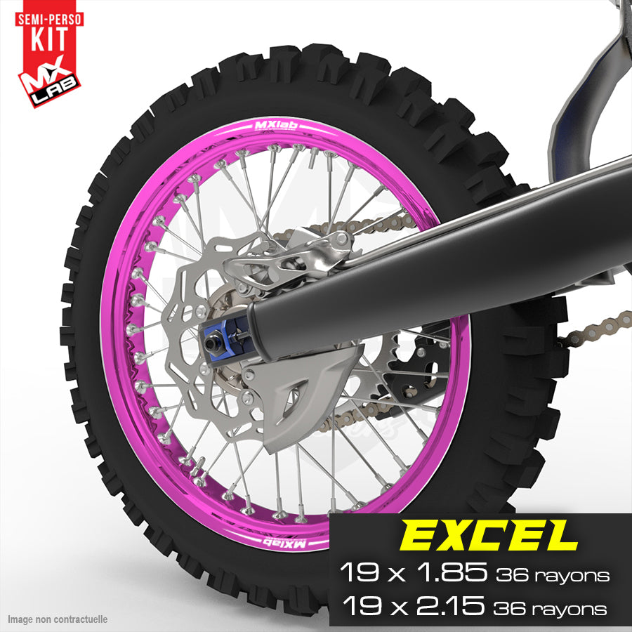 Morad Stark Varg 19 inch 36 spokes full rear rim graphic kit