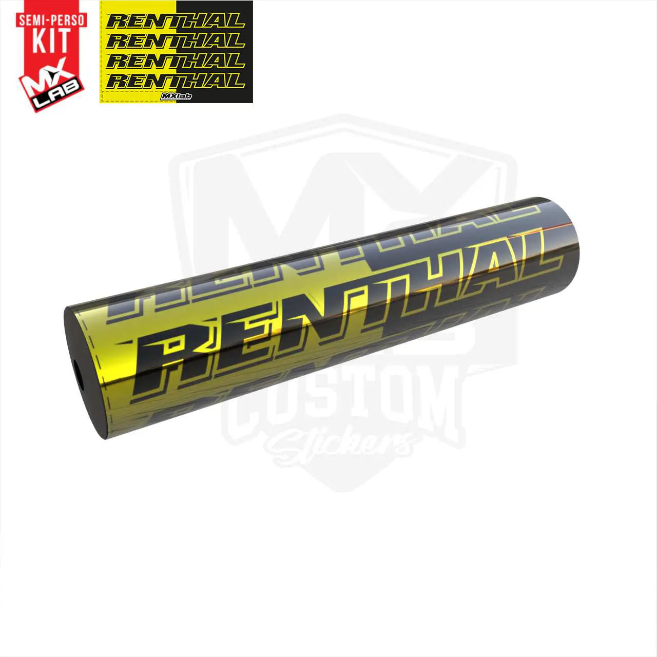 Déco Jaune/noir mousse de guidon Renthal Renthal