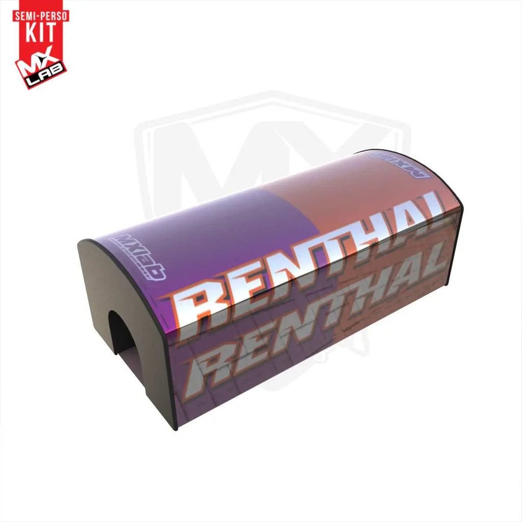 Déco Orange/violet mousse de guidon Renthal Renthal