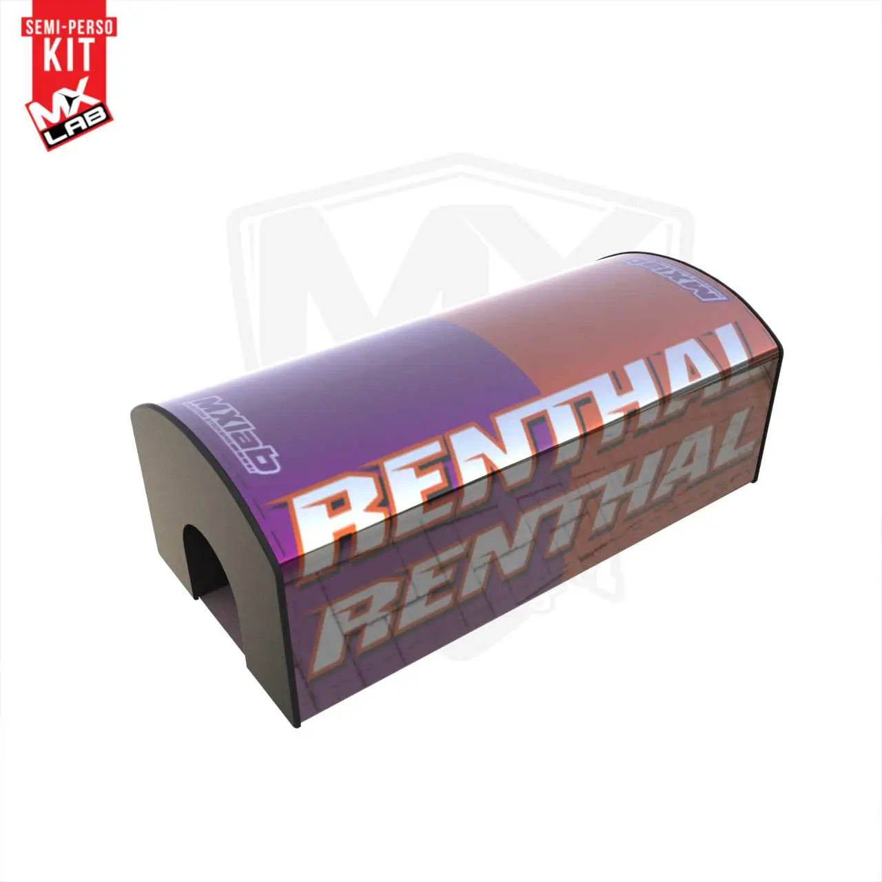 Déco Orange/violet mousse de guidon Renthal Renthal