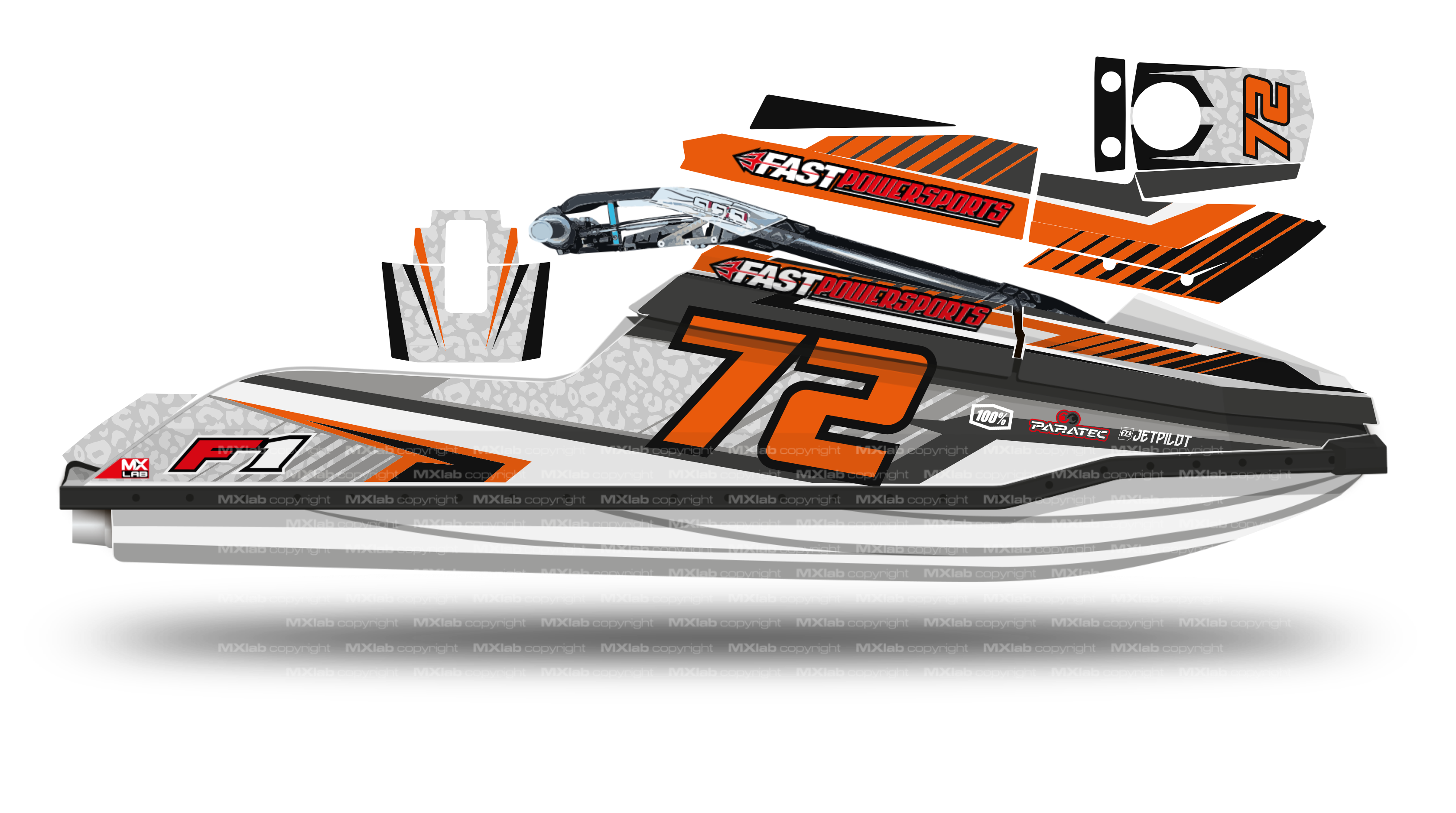 Fast Powersport F1 - F16 LAB10 leo graphic kit