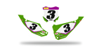 Fonds de plaque Kawasaki LAB3 - Motocross & Enduro personnalisable