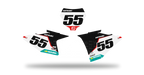Fonds de plaque GasGas LAB1 BLACK - Motocross & Enduro personnalisable