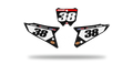 Fonds de plaque Honda CR CRF LAB1 BLACK - Motocross & Enduro personnalisable
