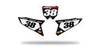 Fonds de plaque Honda CR CRF LAB1 BLACK - Motocross & Enduro personnalisable