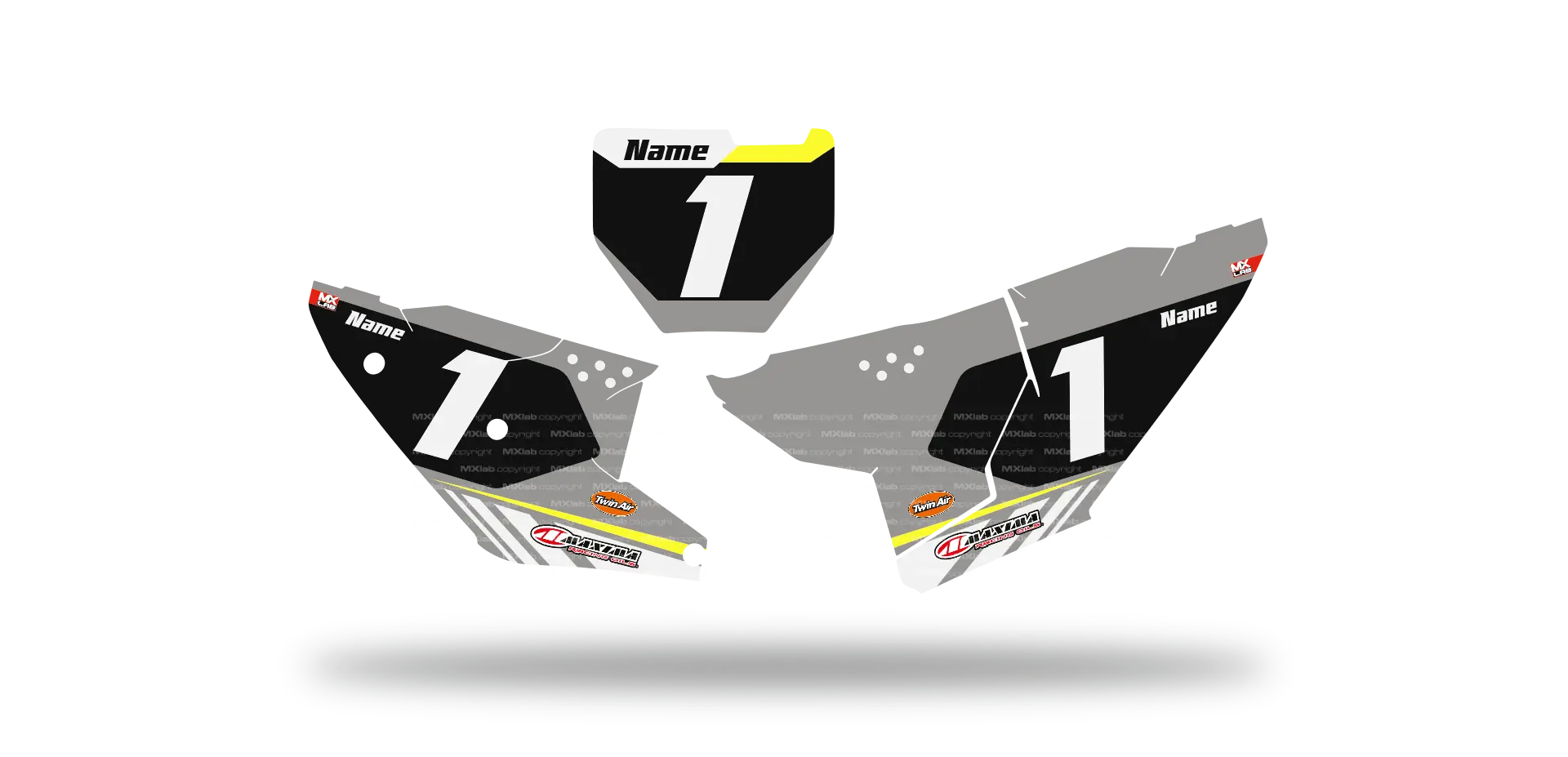 Fonds de plaque Husqvarna LAB1 - Motocross & Enduro personnalisable