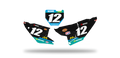 Fonds de plaque Husqvarna LAB2 BLACK - Motocross & Enduro personnalisable