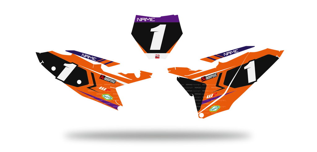 Fonds de plaque KTM LAB1 - Motocross & Enduro personnalisable