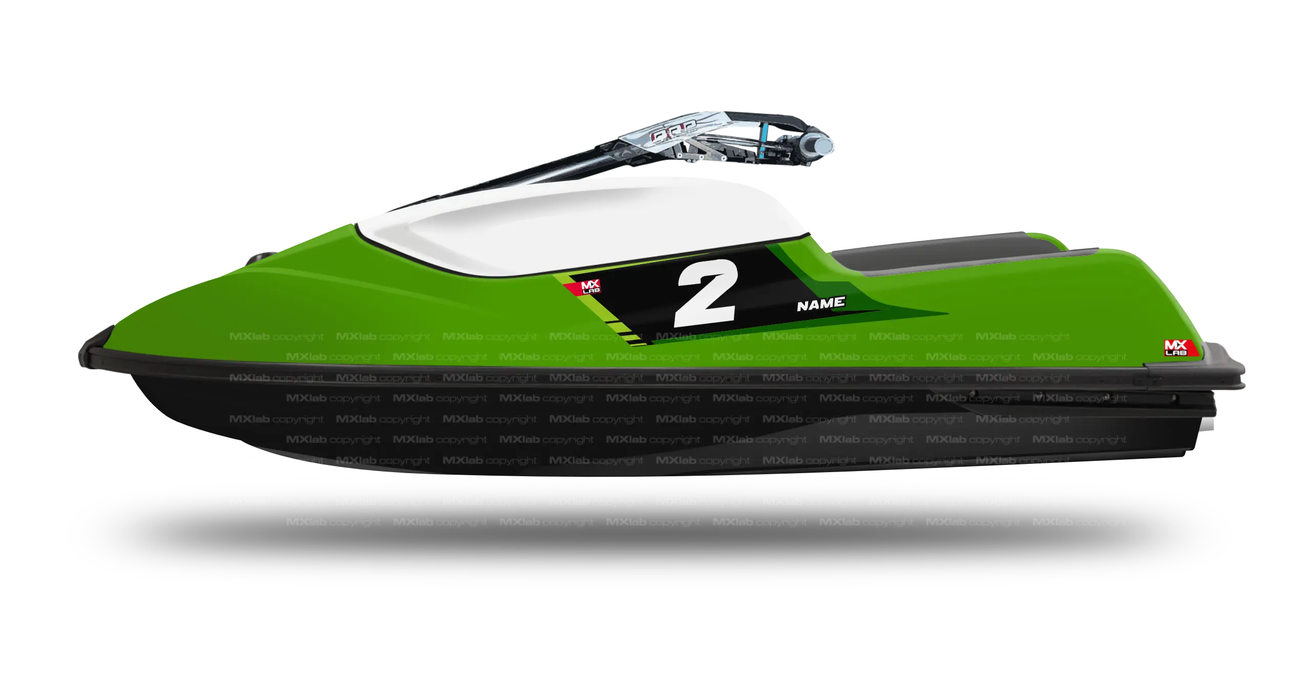 Fonds de plaque Kawasaki SXR 1500 - LAB2 BLACK Kawasaki