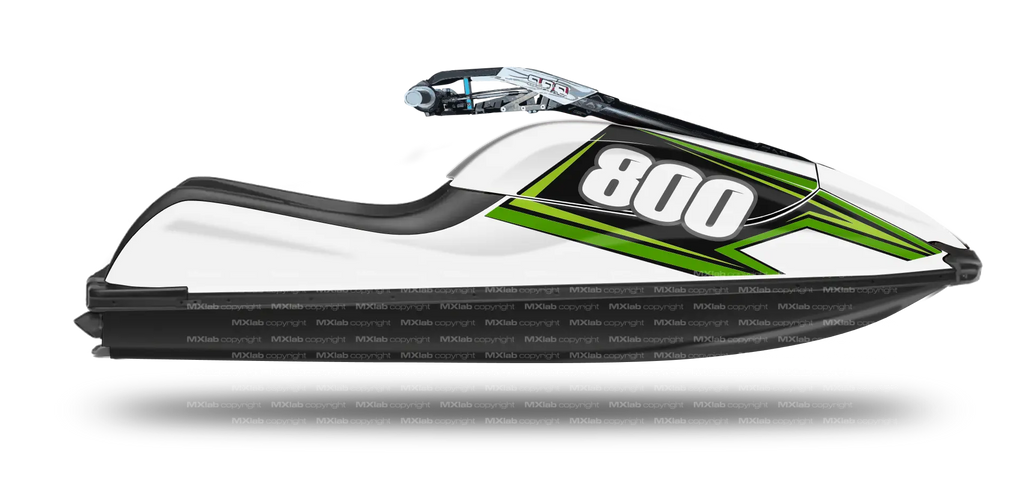Fonds de plaque Kawasaki SXR 800 - LAB1 WHITE Kawasaki