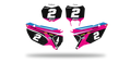 Fonds de plaque TM LAB2 PINK - Motocross & Enduro personnalisable