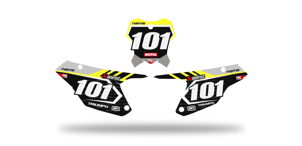 Fonds de plaque Triumph TF LAB1 - Motocross & Enduro personnalisable