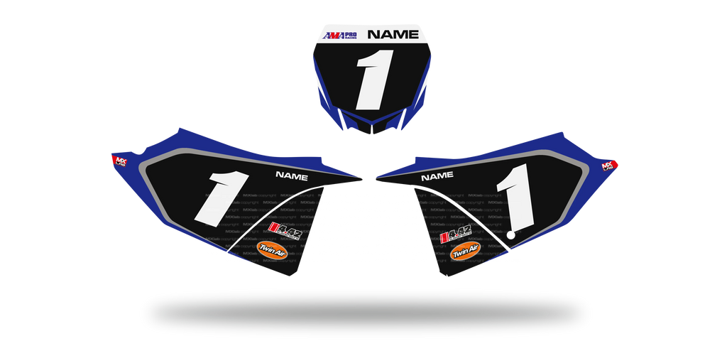 Fonds de plaque Yamaha YZ LAB1 - Motocross & Enduro personnalisable