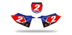 Fonds de plaque Yamaha YZ LAB2 - Motocross & Enduro personnalisable
