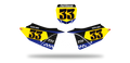 Fonds de plaque Yamaha YZ LAB3 - Motocross & Enduro personnalisable