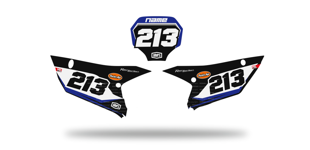 Fonds de plaque Yamaha YZF LAB2 - Motocross & Enduro personnalisable