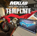 Gabarit / Template Ducati Desmo 450 MX 2025 Ducati