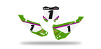 Fonds de plaque Kawasaki LAB1 WHITE - Motocross & Enduro personnalisable