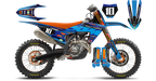 Kit déco KTM Faktory BLUE - Motocross & Enduro personnalisable