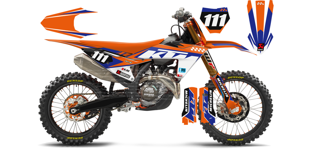 Kit déco KTM LAB1 - Motocross & Enduro personnalisable