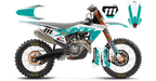 Kit déco KTM LAB1 TURQUOISE - Motocross & Enduro personnalisable