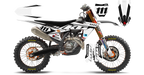 Kit déco KTM LAB1 WHITE - Motocross & Enduro personnalisable