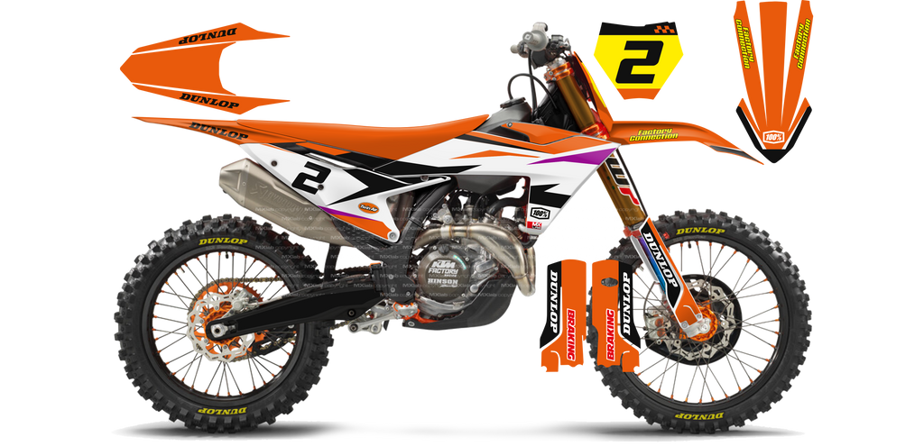 Kit déco KTM LAB2 - Motocross & Enduro personnalisable