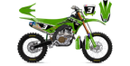 Kit déco Kawasaki LAB3 - Motocross & Enduro personnalisable