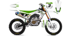 Kit déco Kawasaki LAB3 WHITE - Motocross & Enduro personnalisable
