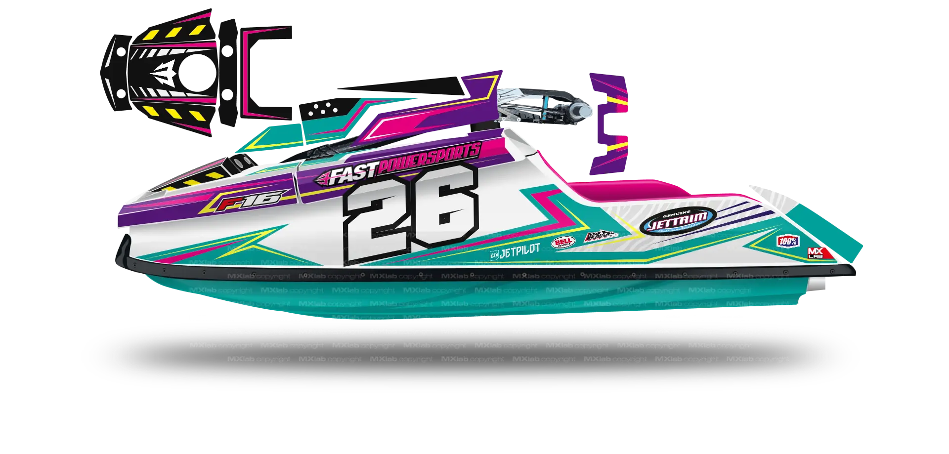 Kit déco Fast Powersport F1/F16 - LAB5