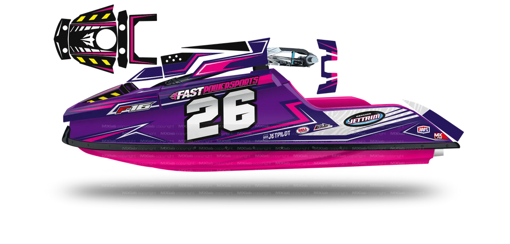 Kit déco Fast Powersport F1/F16 - LAB5 PURPLE