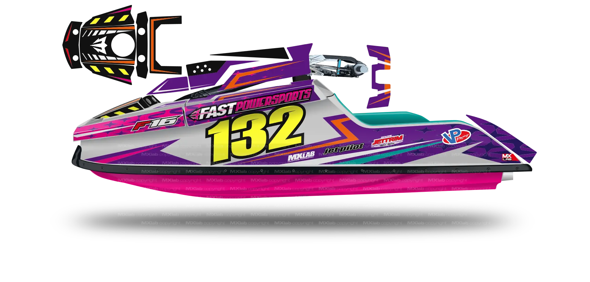 Kit déco Fast Powersport F1/F16 - LAB6