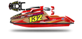 Fast Powersports F1/F16 Graphic Kit - LAB6 RED
