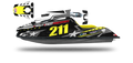 Aperçu du kit déco Fast Powersports F1/F16 LAB7 BLACK sur la machine