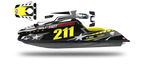 Aperçu du kit déco Fast Powersports F1/F16 LAB7 BLACK sur la machine