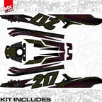 Kit déco Fast Powersports F1/F16 LAB7 à plat, toutes les pièces incluses dans la commande