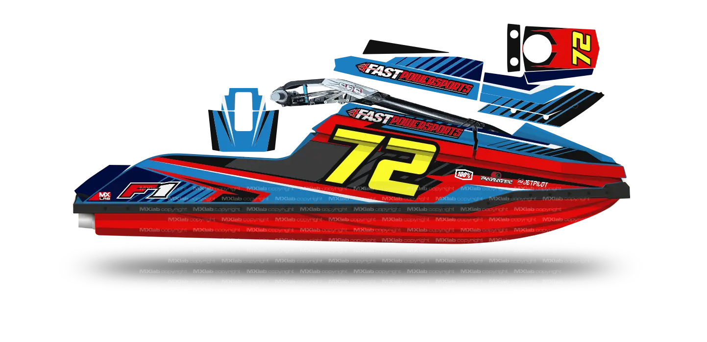 Kit déco Fast Powersports F1/F16 - LAB1 Fast Powersports