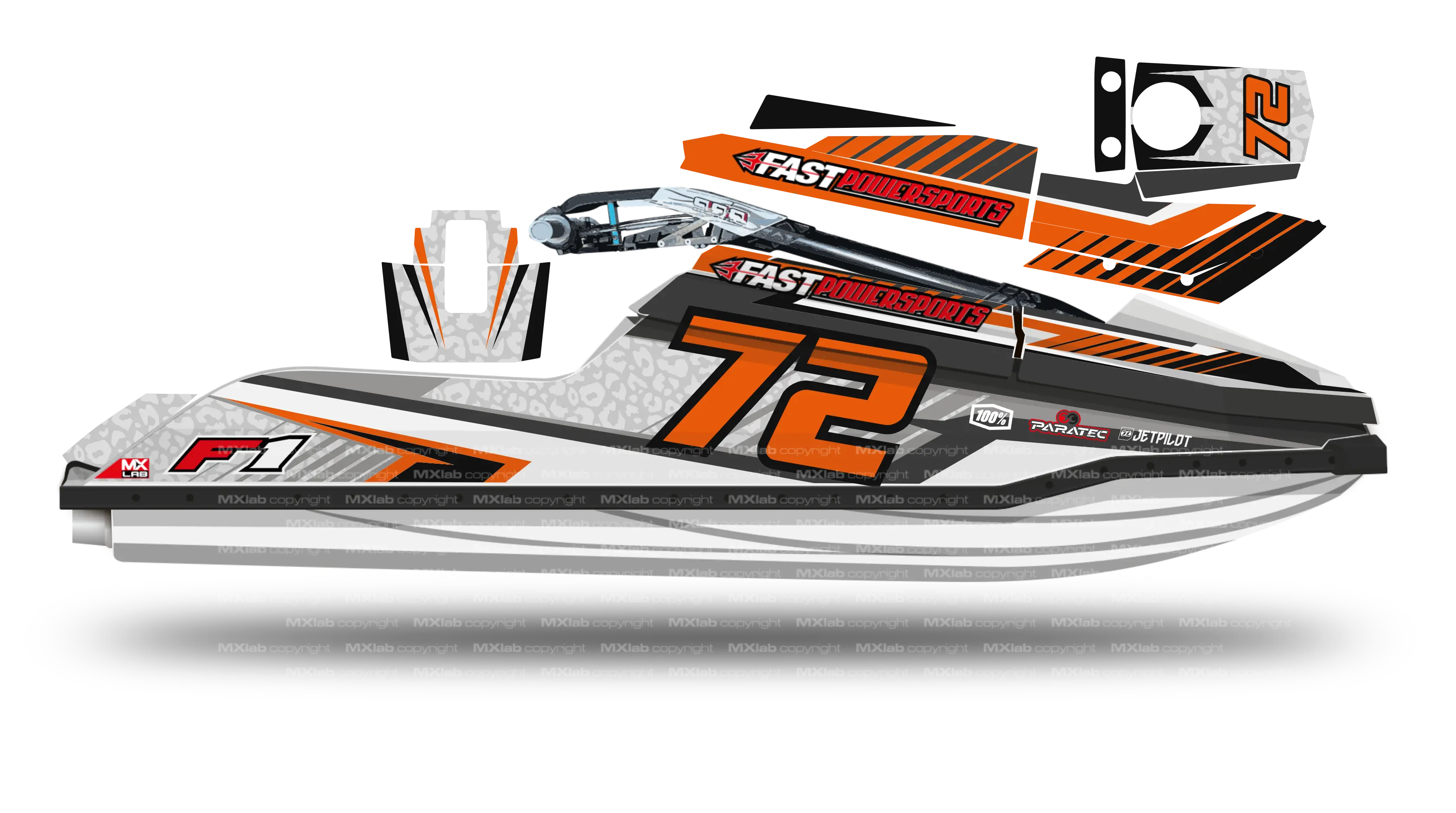 Kit déco Fast Powersports F1/F16 - LAB1 LEO Fast Powersports