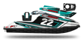 Kit déco Fast Powersports F1/F16 - LAB2 BLUE Fast Powersports