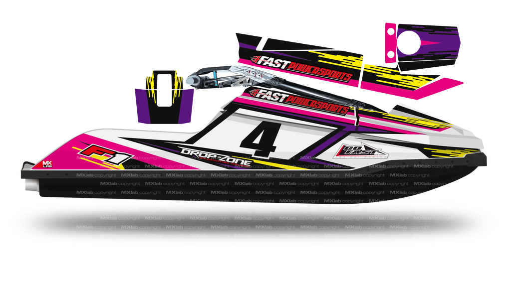 Kit déco Fast Powersports F1/F16 - LAB4 PINK Fast Powersports