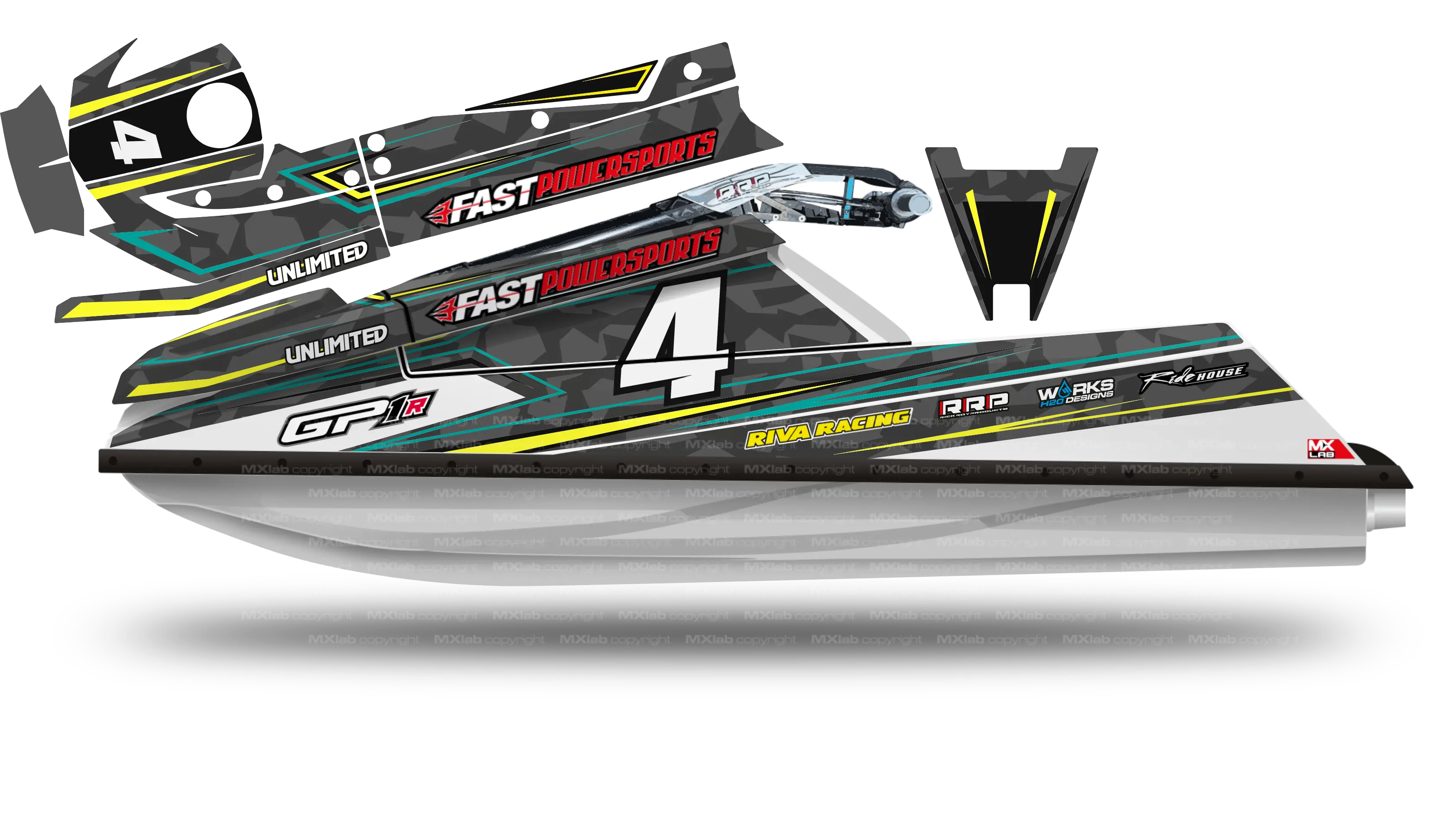Kit déco Fast Powersports GP1R - LAB4 CAMO Fast Powersports