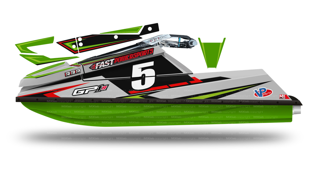 Kit déco Fast Powersports GP1R - LAB5 GREEN Fast Powersports