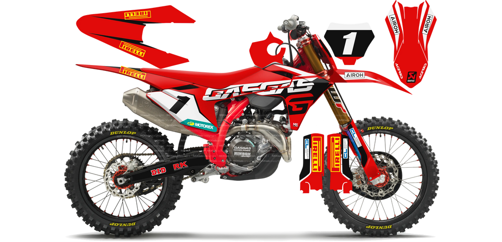 Kit déco GasGas LAB1 - Motocross & Enduro personnalisable